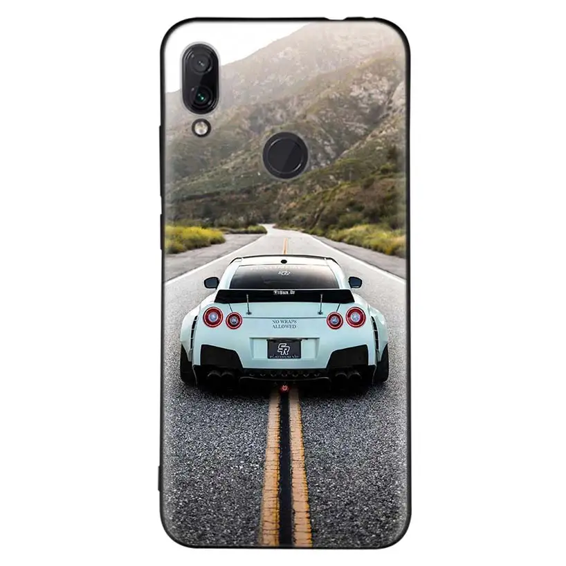 Черный чехол для спортивной машины GTR для Xiao mi Red mi Note 8 7 7S 7A 6 S2 GO K20 Pro+ 6A mi 6X 5X A1 CC 9 8 мягкий чехол для телефона - Цвет: BD264-9