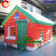 4x3 м SROCK надувной Рождественский домик для продажи, коммерческий надувной домик Санты для детей, рождественские надувные украшения