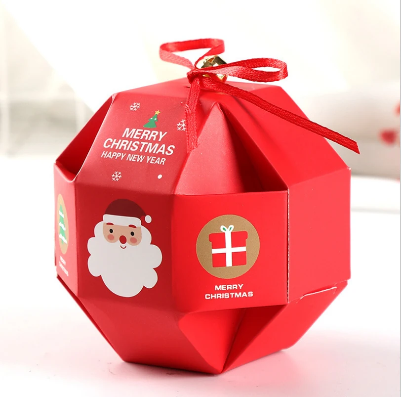 Лимит 100 10 шт креативная Веселая коробка с рождественскими конфетами бумажная сумка рождественская ель подарок коробка - Color: A