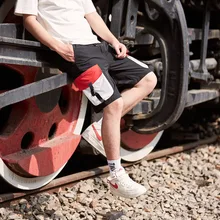 Мужские шорты Карго с несколькими карманами, хип-хоп шорты в уличном стиле, повседневные шорты для бега