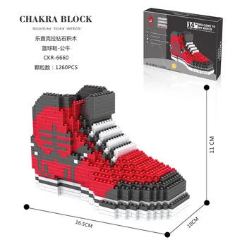 

Creative building blocks shoes famous brand sport basketball shoe assemable bricks model toys collection for gifts