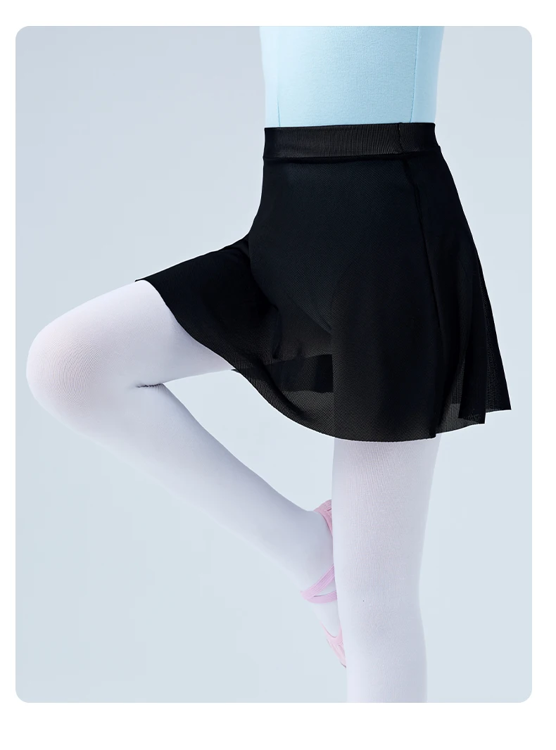 Mädchen Tanz Tüll Rock Ballett Kurze Röcke Tutu Bühne Tragen Mini Tanz Rock Rosa Schwarz Tanz Röcke – Detail 11