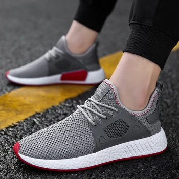 

Knitted Versatile Lightweight Casual Men's Shoes Breathable Outdoor Sports Running Shoes