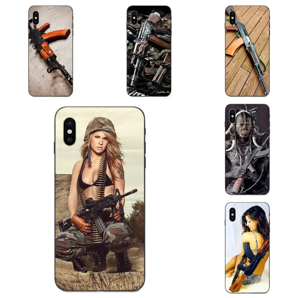 Soft TPU Cases Capa Cover Ak-47 For Apple iPhone 4 4S 5 5S SE 6 6S 7 8 11 Plus X XS Max XR Pro | Мобильные телефоны и