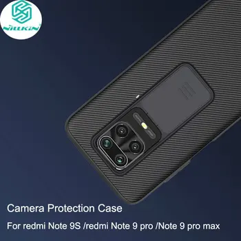 

For xaiomi Redmi Note 9S 9 Pro Case NILLKIN Camera Protective cover for Redmi Note 9 Pro max Slide Protect Protective Case Lens