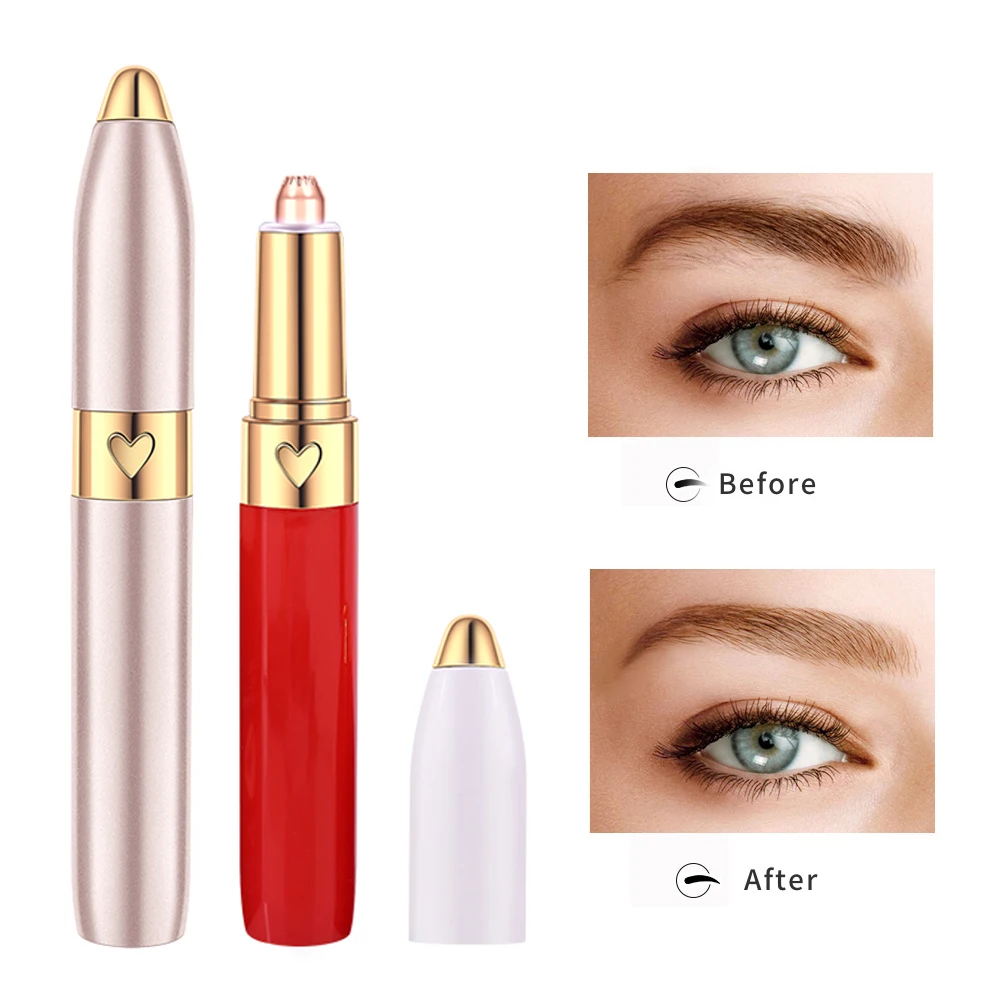 

Lady Electric Eyebrow Trimmer Mini Pen Shaped Shaver Razors Portable Rechargeable Epilator Hair Removal Facial Painless Razor