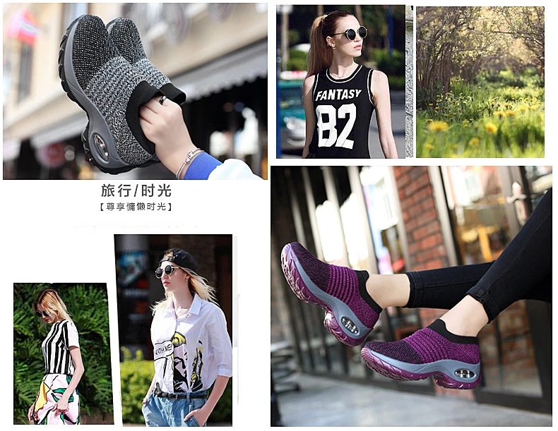 Прогулочные женские кроссовки с сеткой; женская обувь; sapato feminino; обувь для бега; chaussures femme sapatos; спортивная обувь без застежки