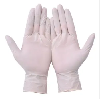 

100PCS White Disposable Gloves Latex Dishwashing/Kitchen/Medical /Work/Rubber/Garden Gloves Universal For Left and Right Hand