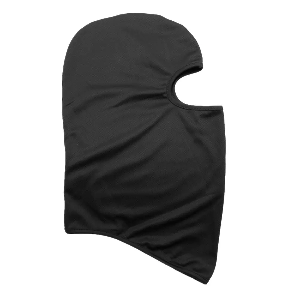 Mask Polyester Windproof Full Face Neck Guard Masks Ninja Headgear Hat Riding Hiking Outdoor Sports Cycling Masks - Цвет: Черный