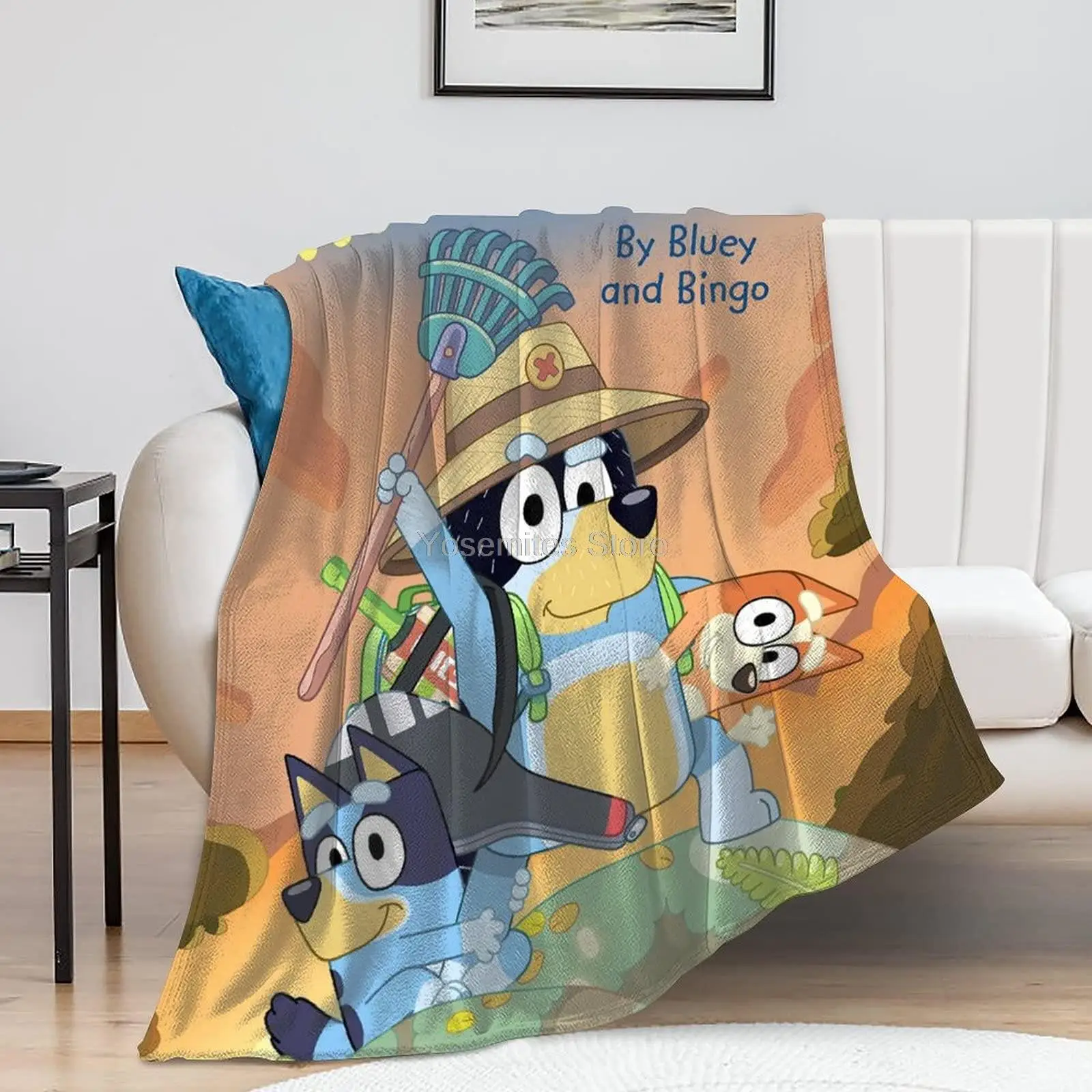 

Lovely Dog Summer Air Conditioner Quilt Blanket Soft and Warm Printed Blanket Flannel Throw Blanket Gifts for Children