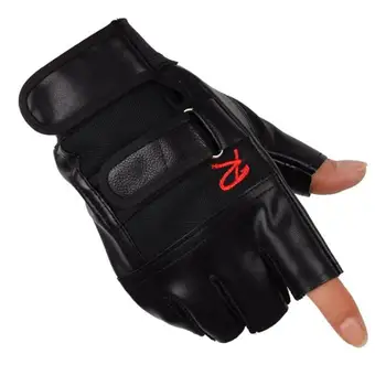 

High Strength Leather Cycling Gloves Weight Lifting Gym Exercise Sport Fitness MTB Bike Bicycle Gloves