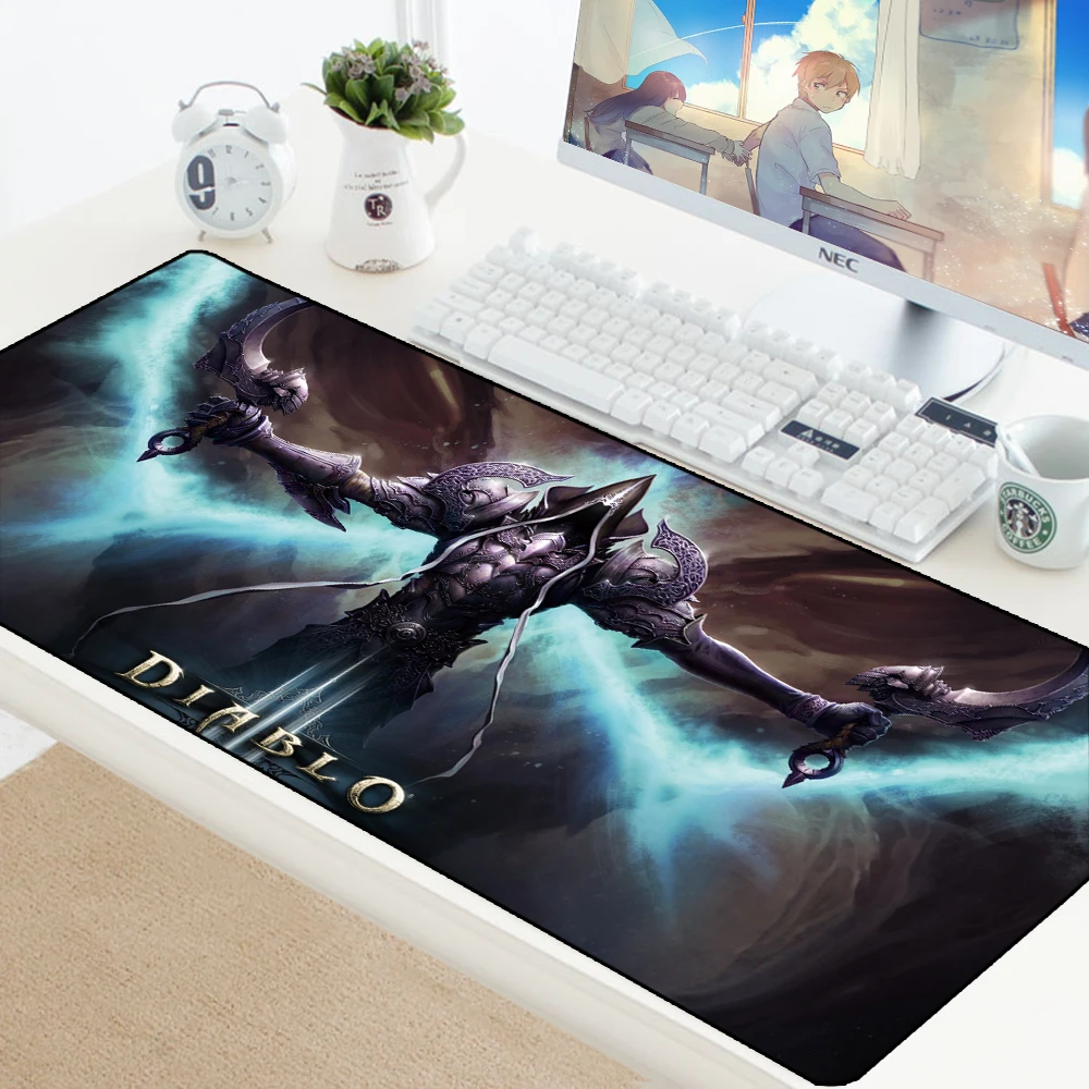 Diablo 3 коврик для мыши резиновый коврик XL большой игровой коврик для мыши геймер Противоскользящий ПК коврик для мыши Lockedge HD офисный коврик мышь для ноутбука