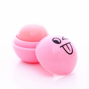 

New 4C Smiling Face Ball Moisturzing Makeup Lip Balm,LipLabial Glair,Sweet Tast Lipbalm,Enhancer Natural Plant Organic Sphere