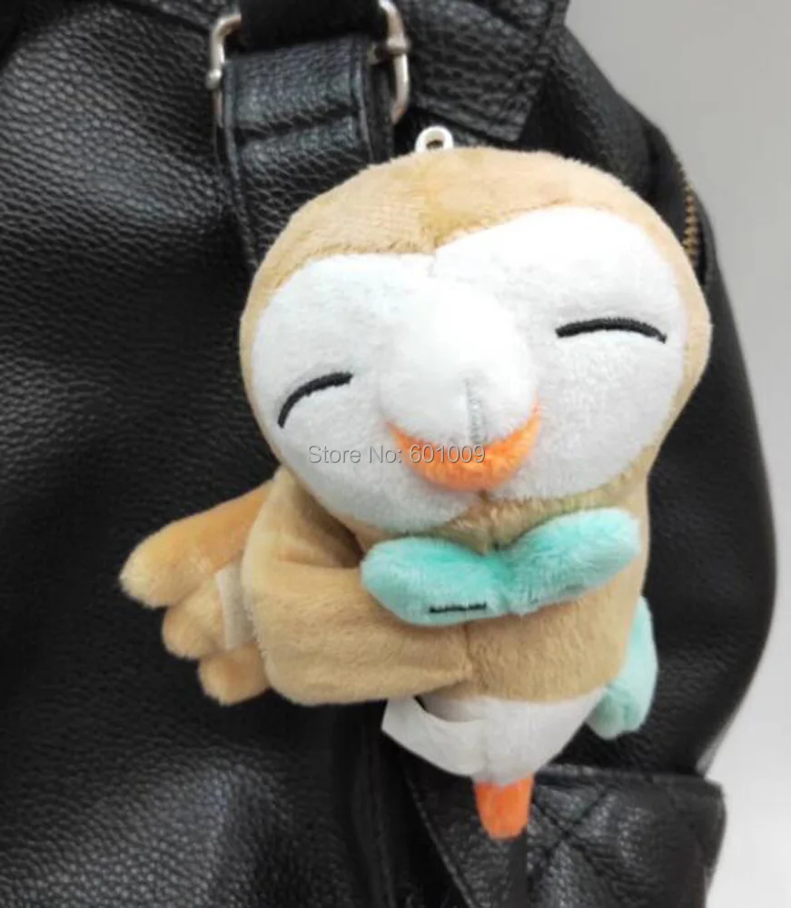 EMS 48/лот 8 Стили Пикачу Eevee Mew Rowlet Charmander Squirtle Bulbasaur Popplio 10 см плюшевая игрушка на липучке