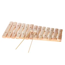Музыкальный ксилофон пианино Деревянный инструмент для детей Детские Музыкальные Развивающие игрушки с 2 молотками