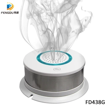 

Free Shipping GSM/GPRS Network Alarm Wireless Smoke Detector Fire Smoke Sensitive Detector Home Security Sensor Fire Equipment