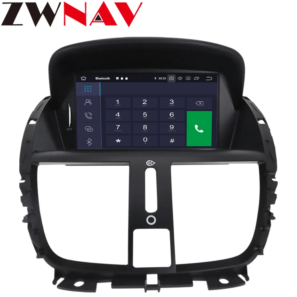 Top Car Radio Player Android 9 GPS Navigation For Peugeot 207 2008 2009 2010 2011 2012 2013 2014 Radio Head Unit Multimedia Player 3