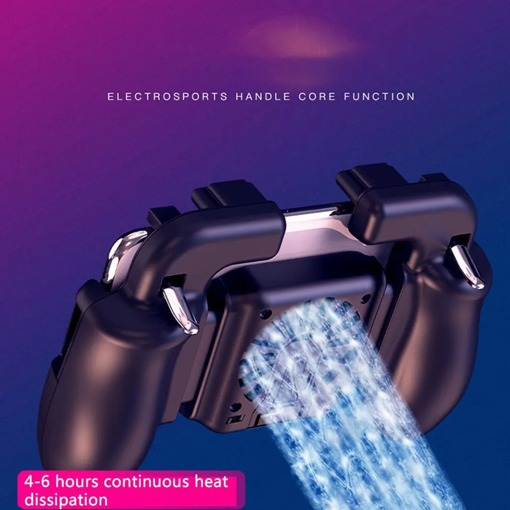  GamePad Pubg Controller Trigger Cooler Cooling Fan Fire PUBG Mobile Game Controller Joystick Metal 
