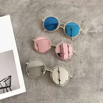 

49 Retro circular spectacle frames for men and women with flat lens sunglasses