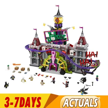 

In Stock 07090 2020 New Super Heroes Batman Movie Series The Joker Manor 3444pcs Building Blocks Bricks Compatible with 70922