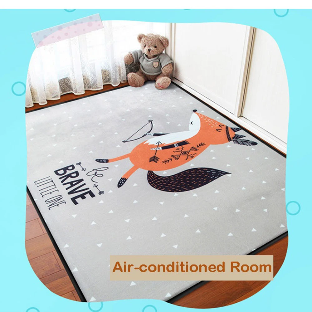 Детский игровой коврик Детский пазл ковер с рисунком замша большие коврики коврик для гостиной Детская спальня теплое одеяло