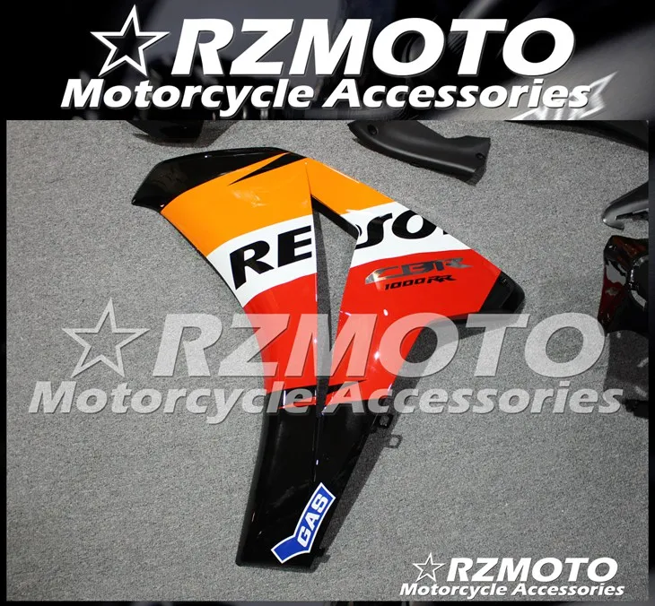ABS мотоцикл обтекатель комплект для HONDA CBR1000RR 2008-2011 год кузов литья под давлением Магазин № 1066