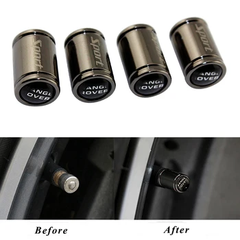 

For Land Rover Range Rover Logo Discovery 4 FREELANDER 2 Defender Evoque Car-Styling Wheel Tire Valve Caps Airtight Cover
