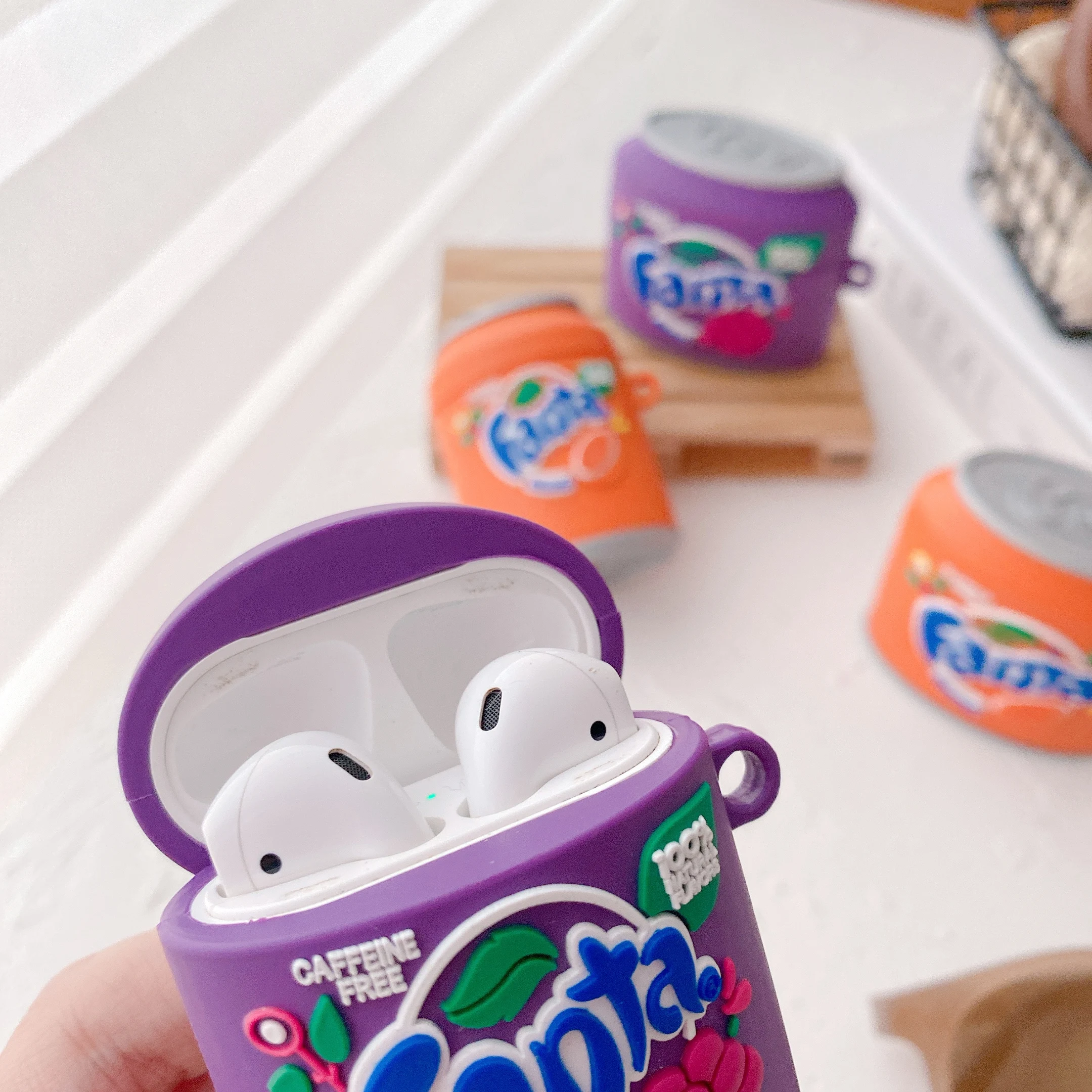 Soda Fanta Grape drink Orange purple 