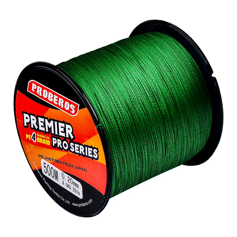 PRO BEROS 100M PE Braided Fishing Lines 4 Strands 8LB 10LB 20LB 60LB 100LB Fishing  Line Yellow Blue Green Red Grey