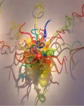 

New 100% Handmade Blown Glass Wall Lamps Flower Shape Murano Art Glass Wall Lamp