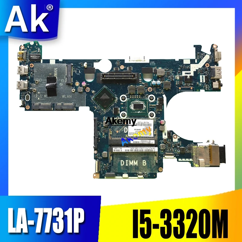 

For DELL E6230 Laptop Motherboard I5-3320M LA-7731P CN-05CDR9 CN-039GJ4