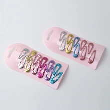 10 шт./упак. Мини Блестящие заколки Карамельный цвет милые популярные носки для детей BB Заколки для волос