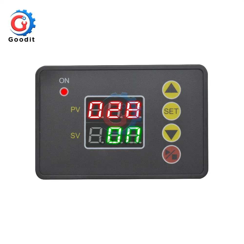 T2310 LED Digital Time Controller Countdown Timer On/Off Switch Delay Timer Relay Module with Buzzer High Precision Intelligent 3