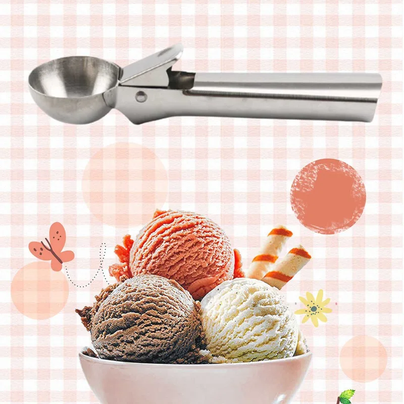 Meijuner Ice Cream Scoops Stacks Stainless Steel Digger Fruit Non-Stick  Spoon Kitchen Tools For Home Cake - AliExpress