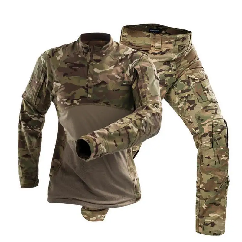 Men's New Suit Cotton Wear-resistant Long-sleeved Combat Uniform Special Forces Army Fan | Мужская одежда