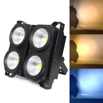 

400W LED COB Wash Audience Light/4 Eye 4x100W Flood Stage Light LED Matrix Blinder Light DMX512 LED COB Blinder Stage Uplighting