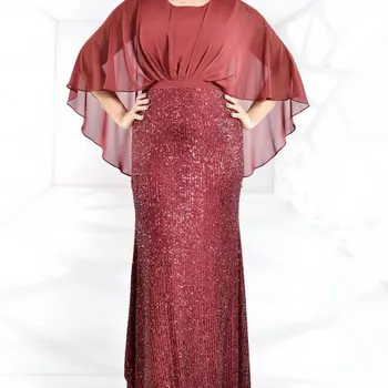 

chiffon patchwork sequin design maxi party dress plus size african robe dashiki ramadan kaftan loose gown fashion abaya VKDR2042