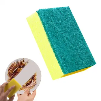 Dishwashing Sponge Emery Clean Rub Pot Rust Focal Stains Sponge Removing Kit Cleaning Brush Kitchen Accessories Home Merchandise 2