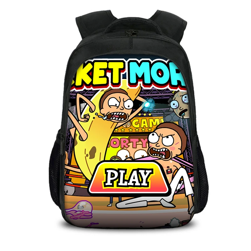 

Fashion Rick And Morty Waterproof Nylon School Bags Girls Boys Children Backpack Bookbag Mochila Escolar Schoolbag Drop Shipping