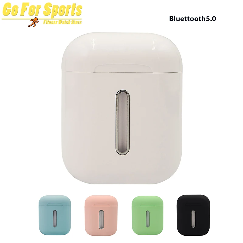 New Q8L Tws Wireless Bluetooth Headset Earplug 8D Stereo Earphone with Colorful Lighting charge Type C for smart Phones pk A6S