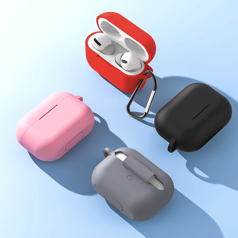 TOPK чехол для наушников Apple Airpods Pro разноцветный силиконовый AirPods 2 1 поколение TWS