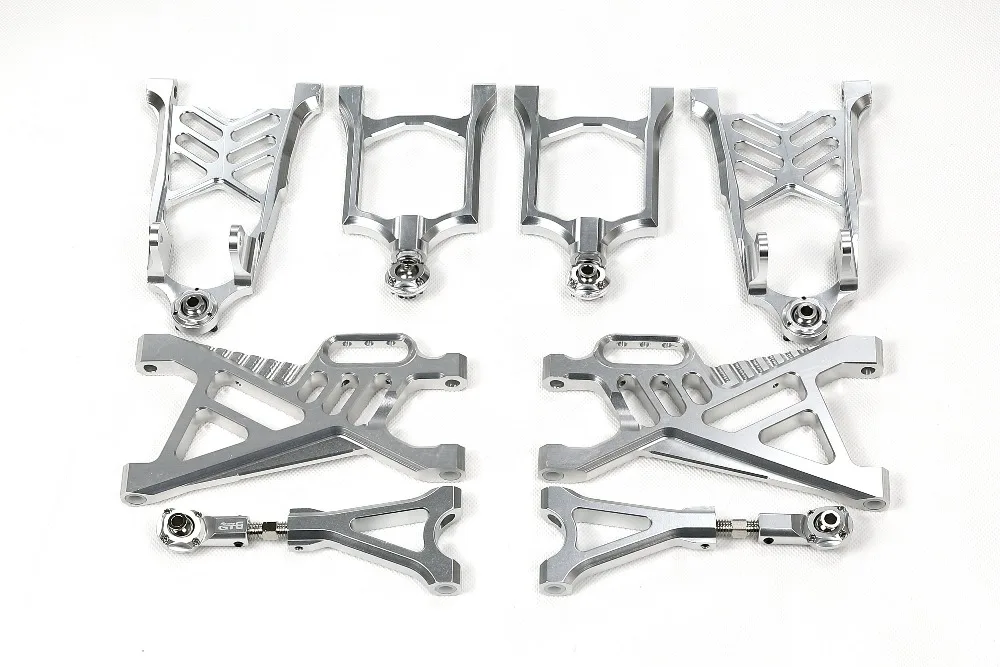 

GTB racing CNC alloy front + rear suspension arm set for 1/5 HPI baja 5b 5sc 5t Rovan KM