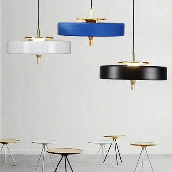 

Postmodern LED Pendant Lights Nordic Restaurant lamp home dinning Remote control led hanging lights hall lamp