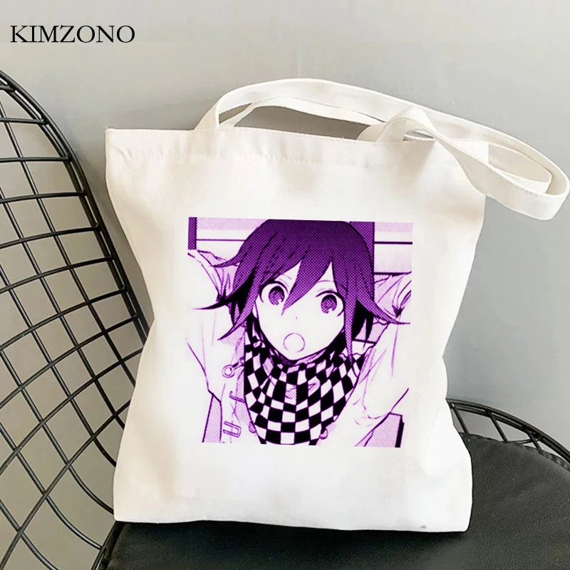 

Danganronpa shopping bag canvas handbag reusable bolsas de tela shopper bag reciclaje fabric woven bolsa compra sac tissu