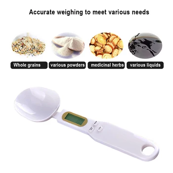 

500g/0.1g Capacity Coffee Tea Digital Electronic Scale Kitchen Measuring Spoon Weighing Device LCD Display