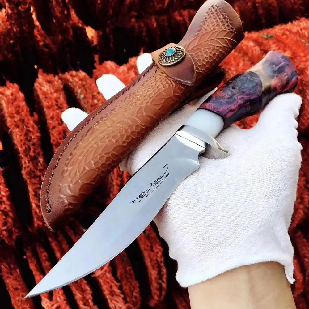 

knives M390 powder steel hunting knife Strong outdoor straight knife High hardness camping manual knife EDC tools Survival