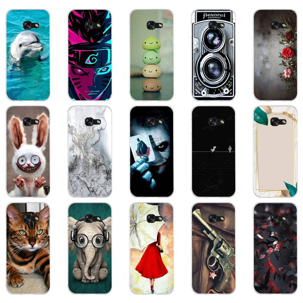 Силиконовый чехол для Samsung A5 2017 2016 A50 мягкий из ТПУ телефона Galaxy A 5 Coque Funda Skin