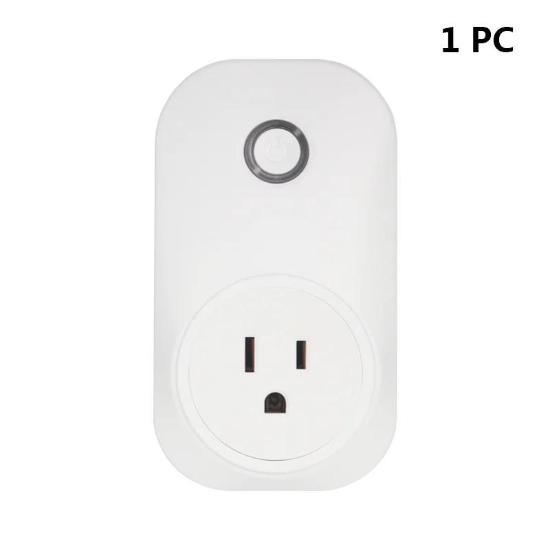 1 PC Wifi умная розетка питания Portabl 15A стандарт США вилка Интеллектуальный таймер розетка электрическая Tuya умный беспроводной пульт дистанционного управления - Тип: 1 PC