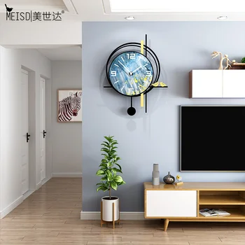 

MEISD Acrylic Home Watch Wall Clocks Modern Design Pendulum Clocks Home Decor Quartz Silent Horloge Printed Paints Free Shipping