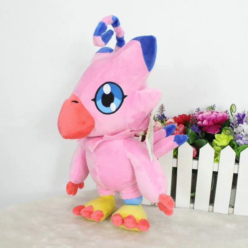 Розовый Цифровые игрушки-монстры digimon аниме Piyomon плюшевые игрушки 30 см Высокое качество короткая плюшевая кукла подушка косплей подарок - Цвет: Розовый